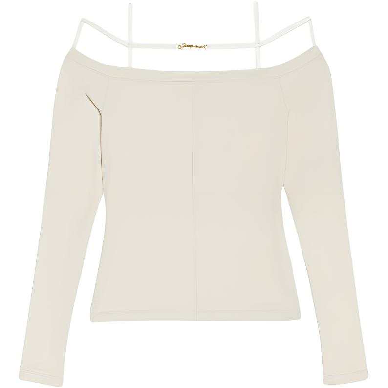 Jacquemus Long Sleeve Lingerie T Shirt 'Beige'