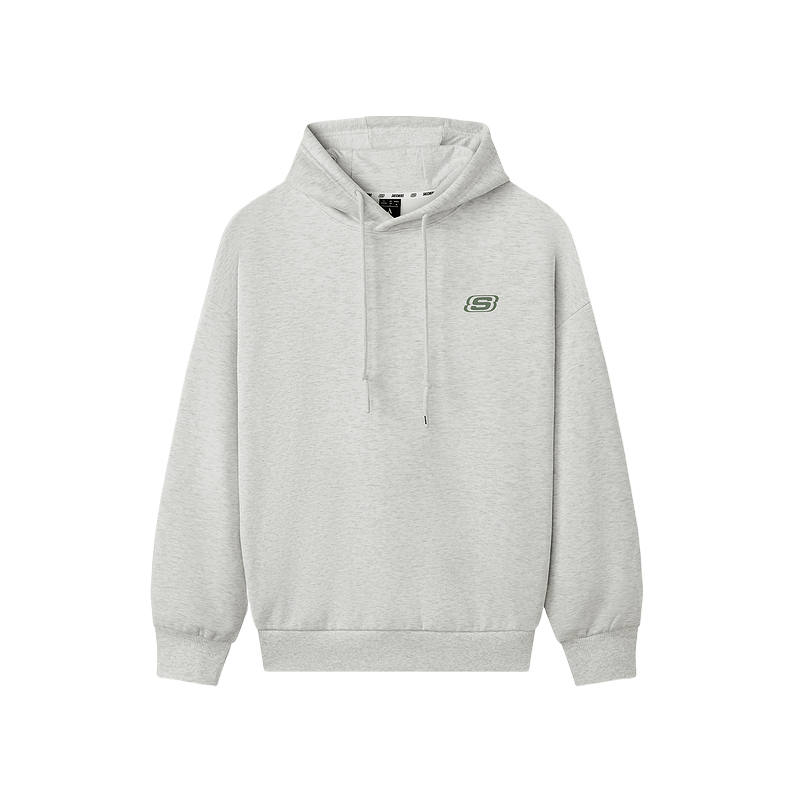 Skechers Sweatshirts Unisex Light Heather Gray 0248 Hooded Moderate