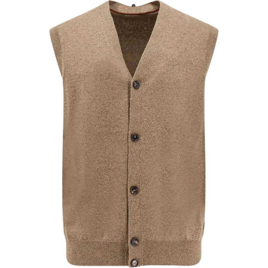 Loro Piana Vests Men's Linen V Neck Other