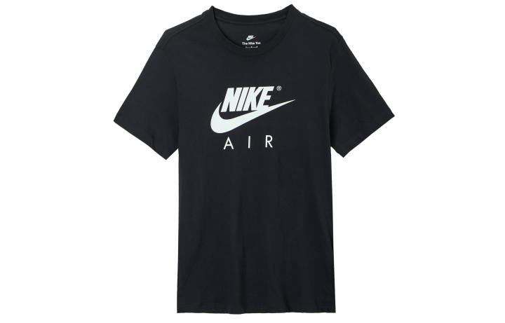 Nike Nike T Shirts Men's Black Crew Neck Moderate Straight Fit