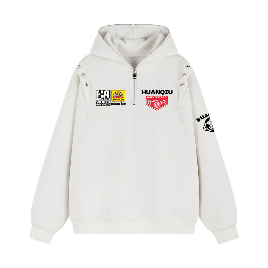 HUANQIU Sweatshirts Unisex Hooded Moderate Regular