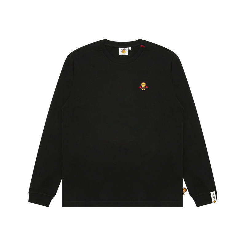 Aape T Shirts Women's Black BKX Crew Neck Moderate Straight Fit