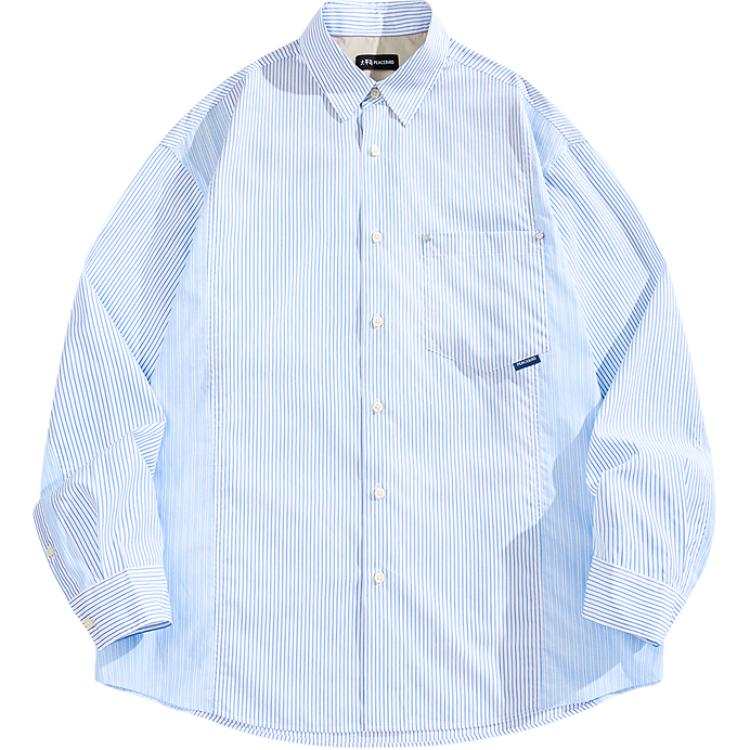 PEACEBIRD MEN Long Sleeved 100% Cotton Shirt Men's