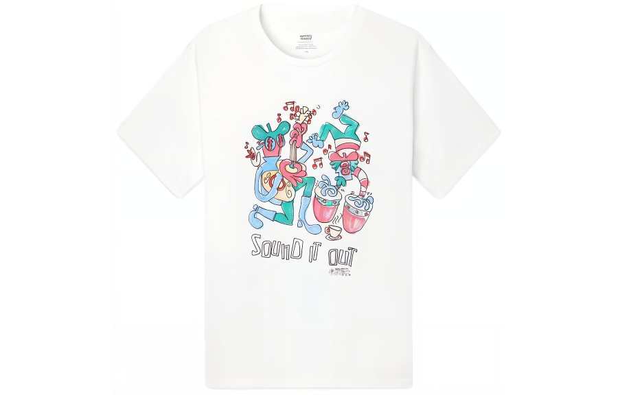 Levis T Shirts Men's White Crew Neck Moderate Straight Fit