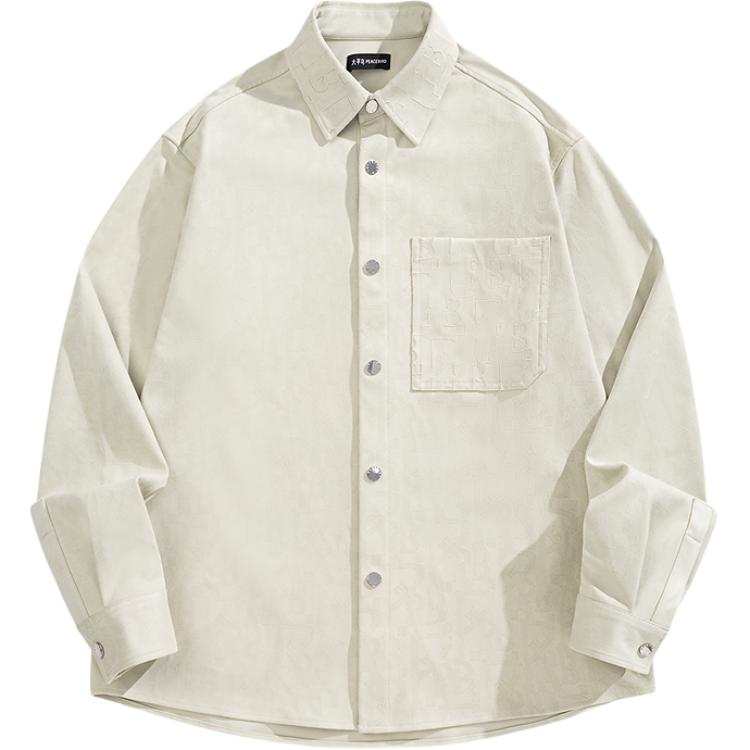 PEACEBIRD MEN Faux Suede Shirt Men's