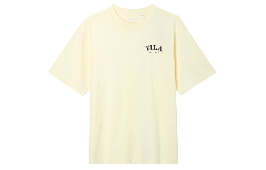 FILA T Shirt Unisex Cheese White
