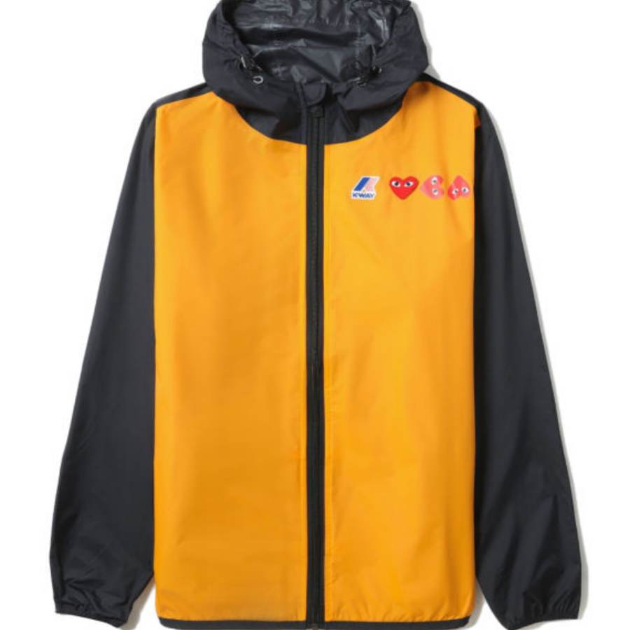 CDG Play Jackets Unisex Orange Hooded Non Detachable Moderate Other