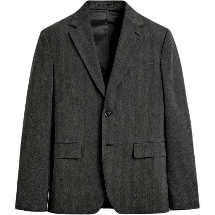 ZARA Business Suits Men's Coal Gray Suit Collar Moderate Business Suit
