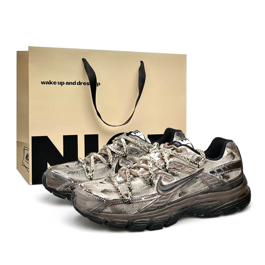 Nike Nike Initiator Abrasion Resistant Low top Casual Physical Fitness Test & Exam Running Shoes Unisex Black Brown