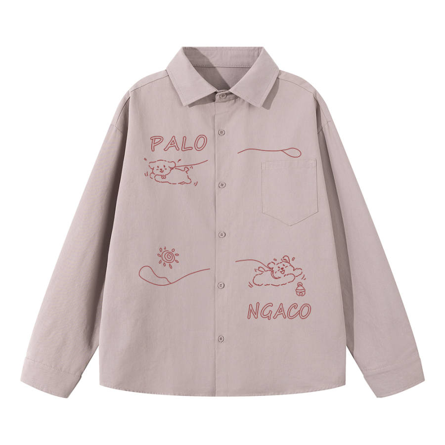 PAL ONGACO Shirts Unisex Lapel Moderate Other