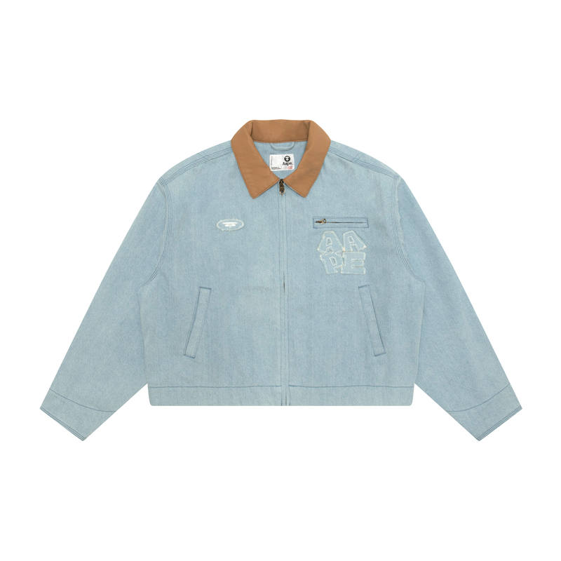 Aape Aape Jackets Women's Light Blue BLL Lapel Moderate Other