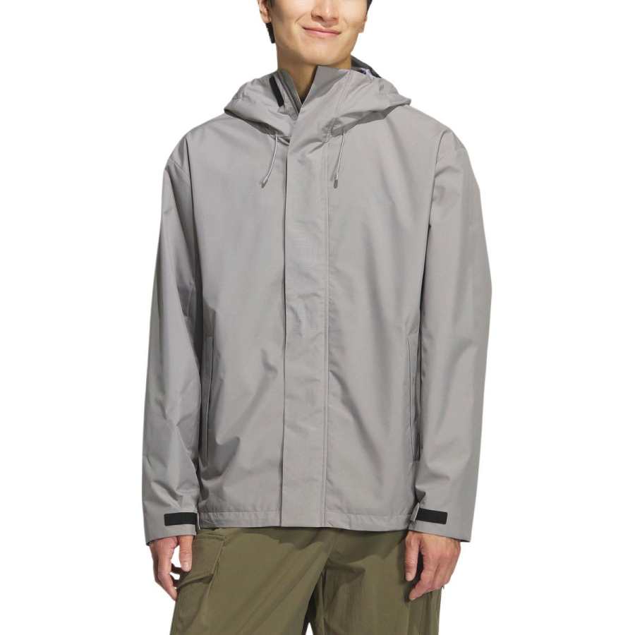 Adidas Adidas Casual Jackets Unisex Pure Ice Gray Hooded Moderate Other