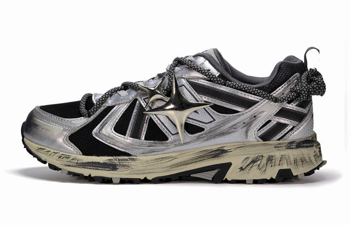 New Balance New Balance NB 410 V5 Synthetic Leather, Mesh Abrasion Resistant Breathable Low top Running Shoes Unisex Silver