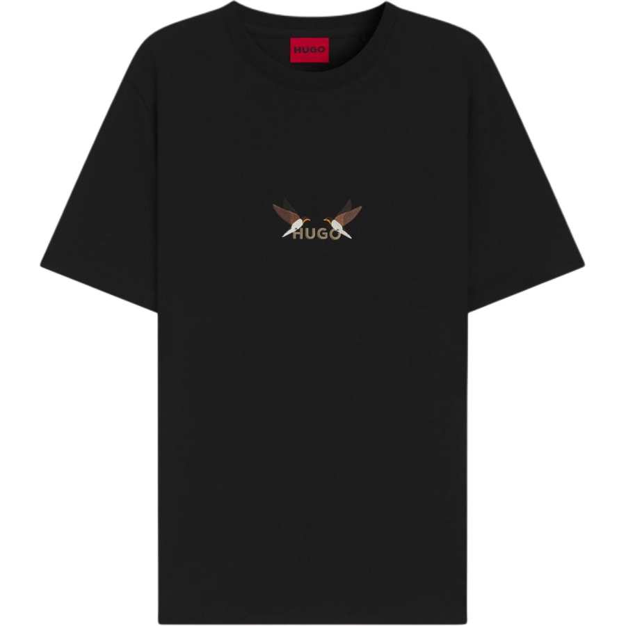 HUGO BOSS T Shirts Men's Black Crew Neck
