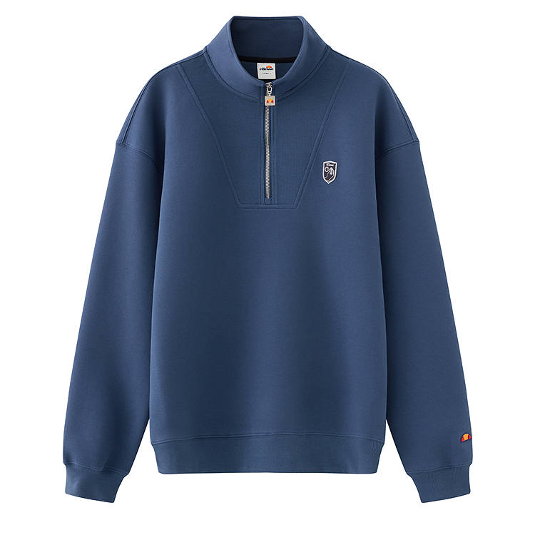 Ellesse Sweatshirts Men's Haze Blue Half Turtleneck Thickened Regular