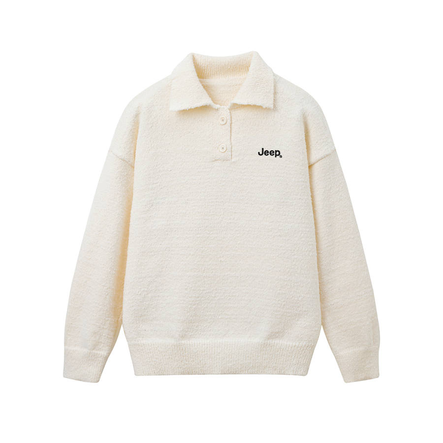 Jeep Knitwear Unisex Polo Collar Moderate Other