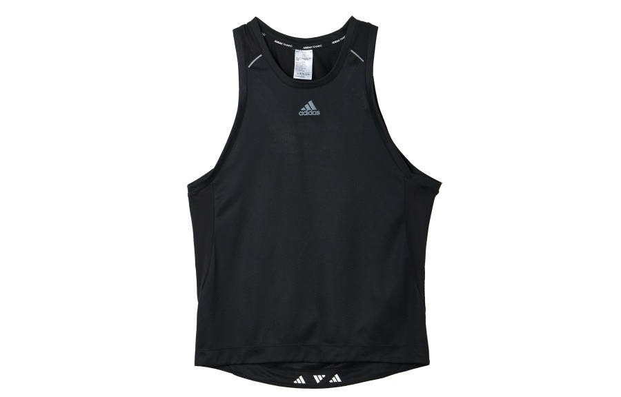 Adidas Adidas Tank Tops Men's Black Crew Neck Moderate Straight Fit