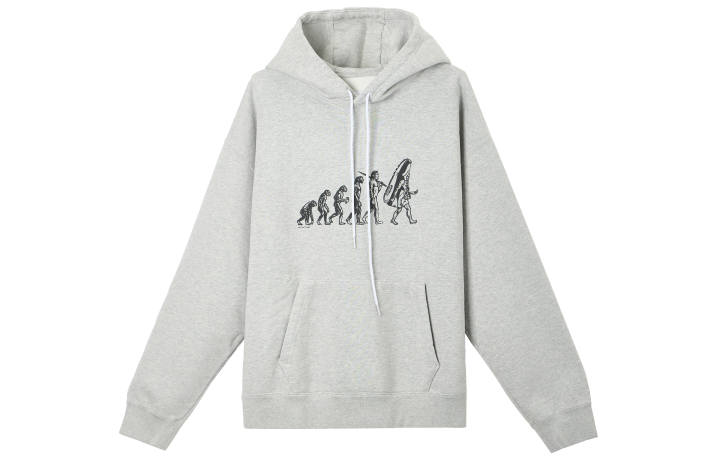 Nike Nike Sweatshirts Men's Gray Hooded Moderate Regular