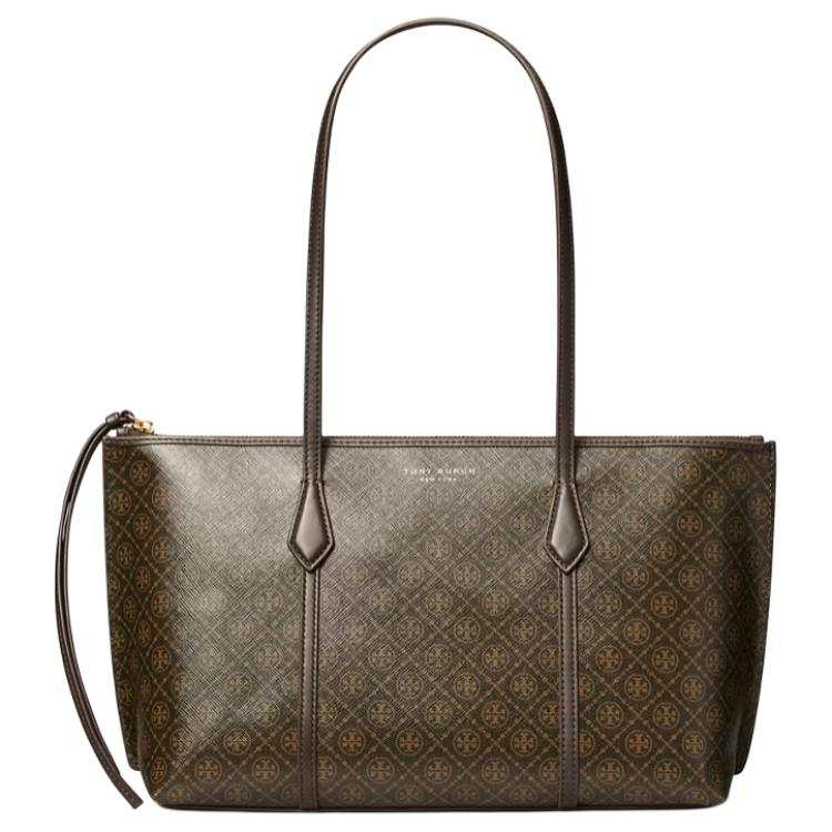 TORY BURCH Perry Synthetic Leather Shoulder Bag Small Women's Brown