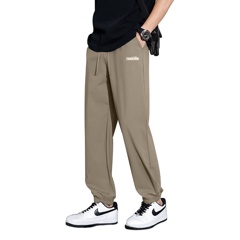 Tonlion Casual Pants Unisex Thin Sweatpants
