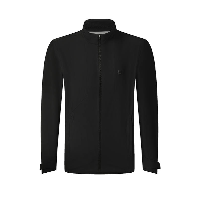 FILA Golf Jackets Men's Pitch Black Stand Collar Moderate Other