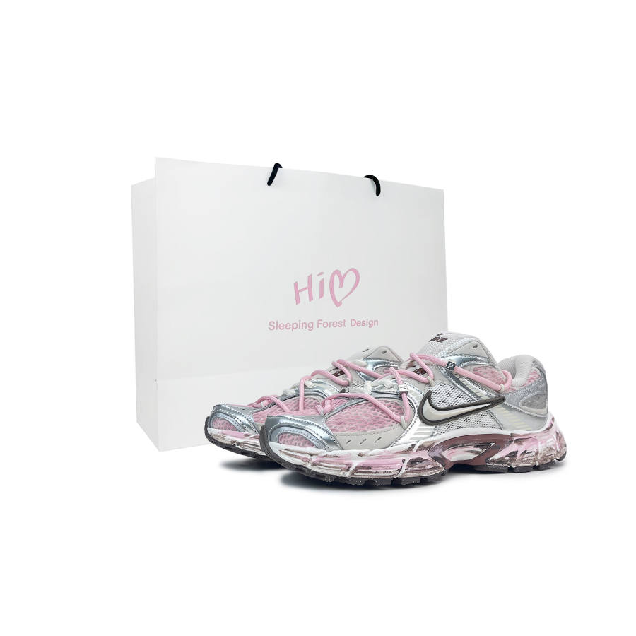 Nike Nike V5 RNR Abrasion Resistant Low top Casual City Commuting Running Shoes Women's Silver Pink