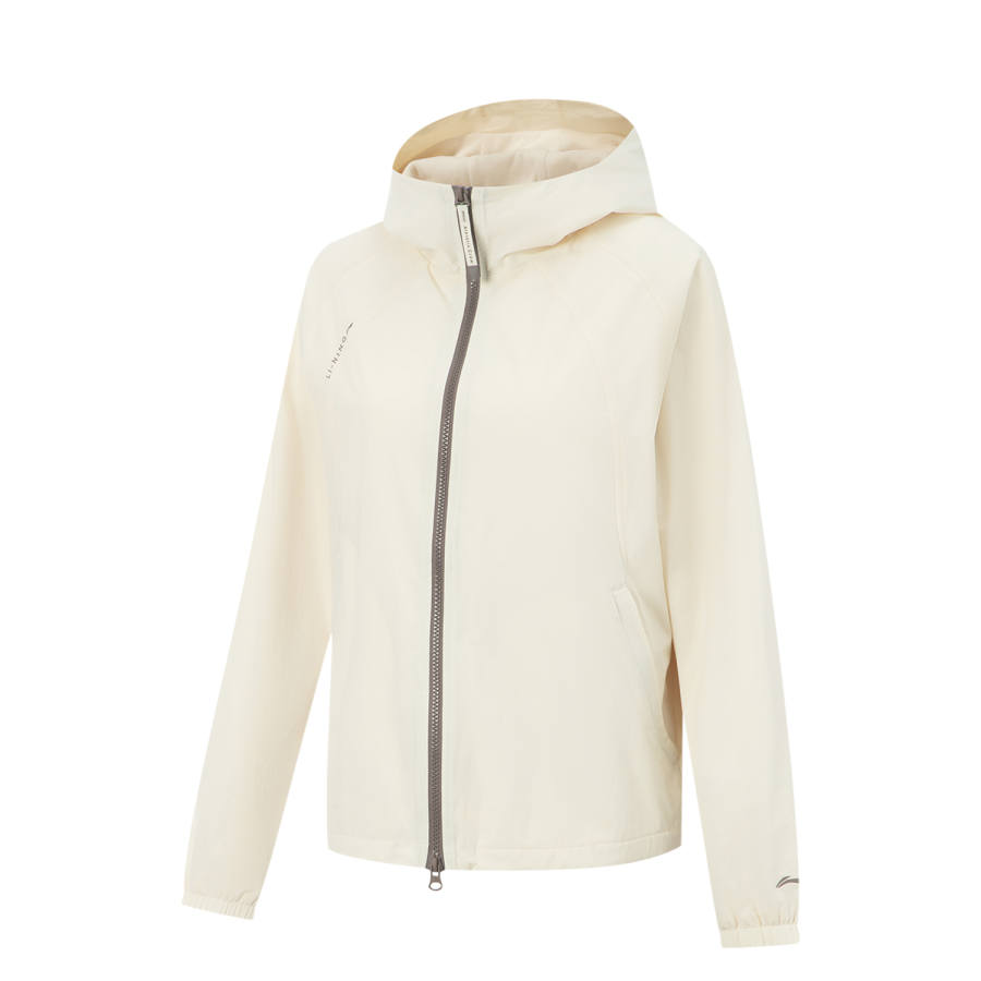 Li-Ning Li Ning Fitness Series Trench Coat Women's Eggnog Gray