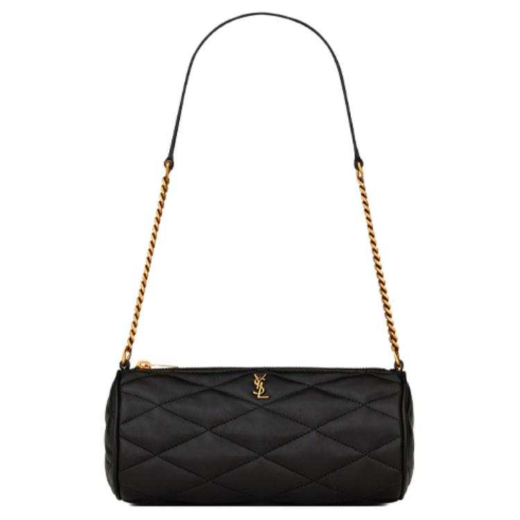 SAINT LAURENT Lambskin Shoulder Bag Mini Women's Black