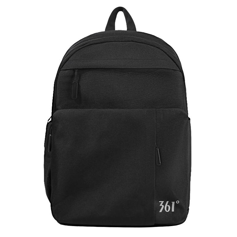 361° 361° Fabric Backpack Travel Plane Bag Students Backpack Large Unisex Black