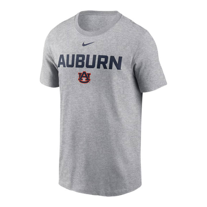 Nike Nike College T Shirts Men's Gray Crew Neck Moderate