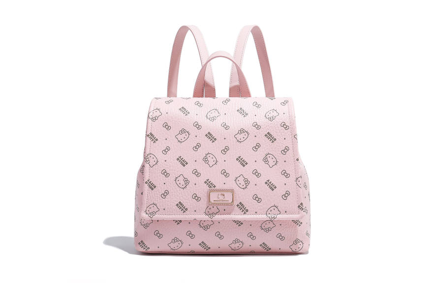 Sanrio Hello Kitty Pu Backpack Regular Women's Pink/Milk Tea/Brown