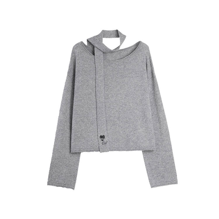 ELLE Sweaters Women's Medium Gray Crew Neck Moderate Other