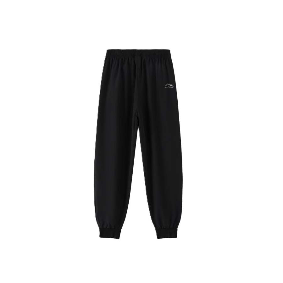 Li-Ning Li Ning Knitted Sweatpants Unisex Black Moderate Cuffed Pants