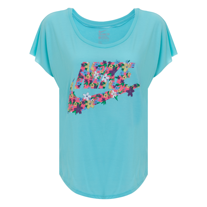 Nike Nike Signal T Shirts Women's Blue Crew Neck Moderate