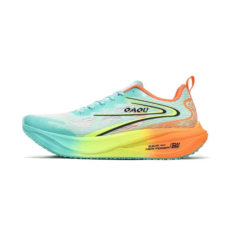 OAOU Low top Running Shoes Unisex Neon Orange Moon