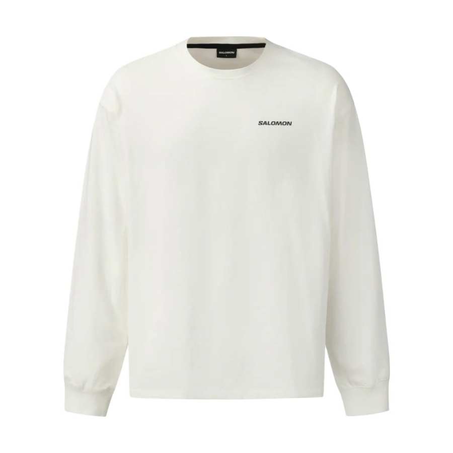 SALOMON Sweatshirts Unisex Ecru Crew Neck Moderate