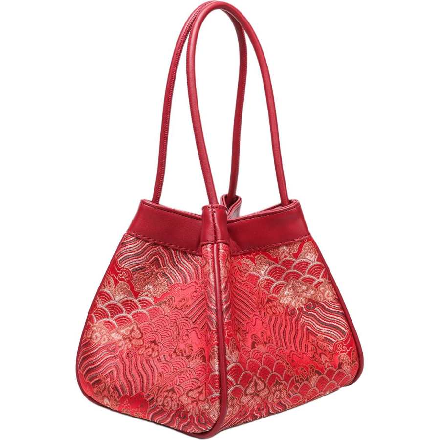 PAYOT Synthetic Leather One Shoulder Handbag Regular Women's Festive Red
