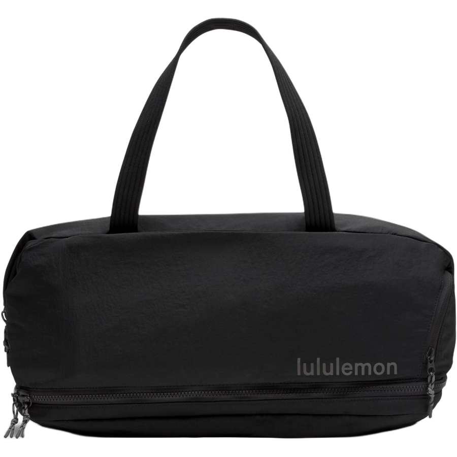 Lululemon Nylon Gym Bag Regular Unisex Black & Graphite Gray