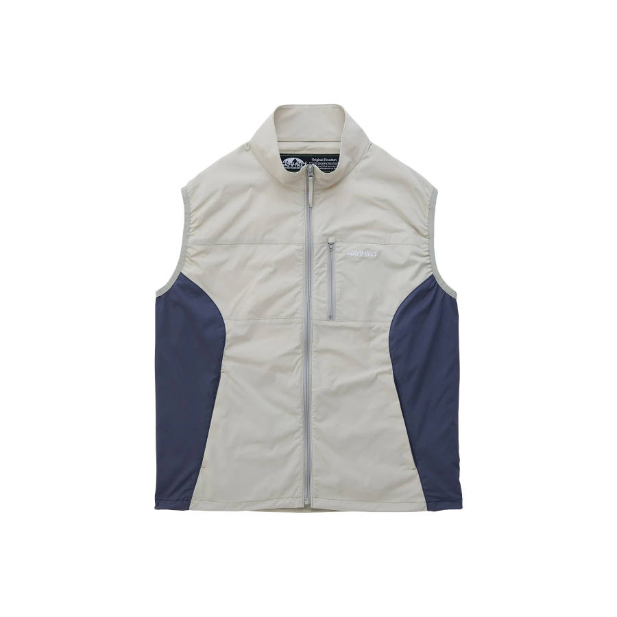 Gramicci Topographic print Zip Gilet