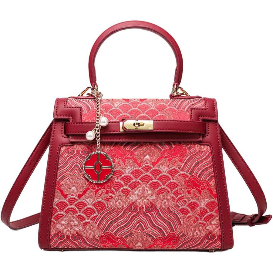 PAYOT Synthetic Leather Shoulder Bag, Crossbody Bag, Handbag Regular Women's Festive Red