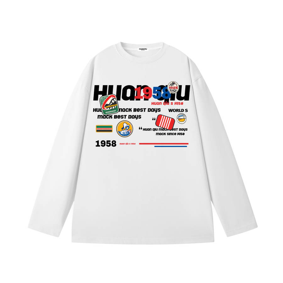 HUANQIU Long Sleeved T Shirt Unisex