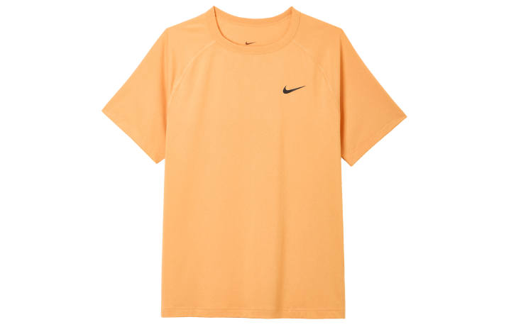 Nike Nike T Shirts Men's Orange Crew Neck Moderate Straight Fit