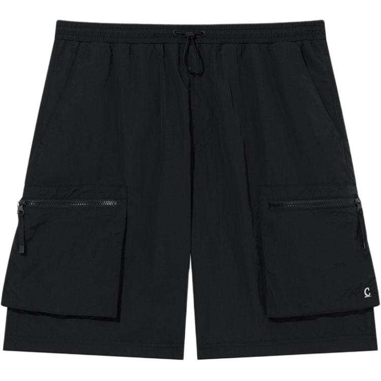 COVERNAT Cargo Shorts Unisex Black Moderate Straight Fit Pants