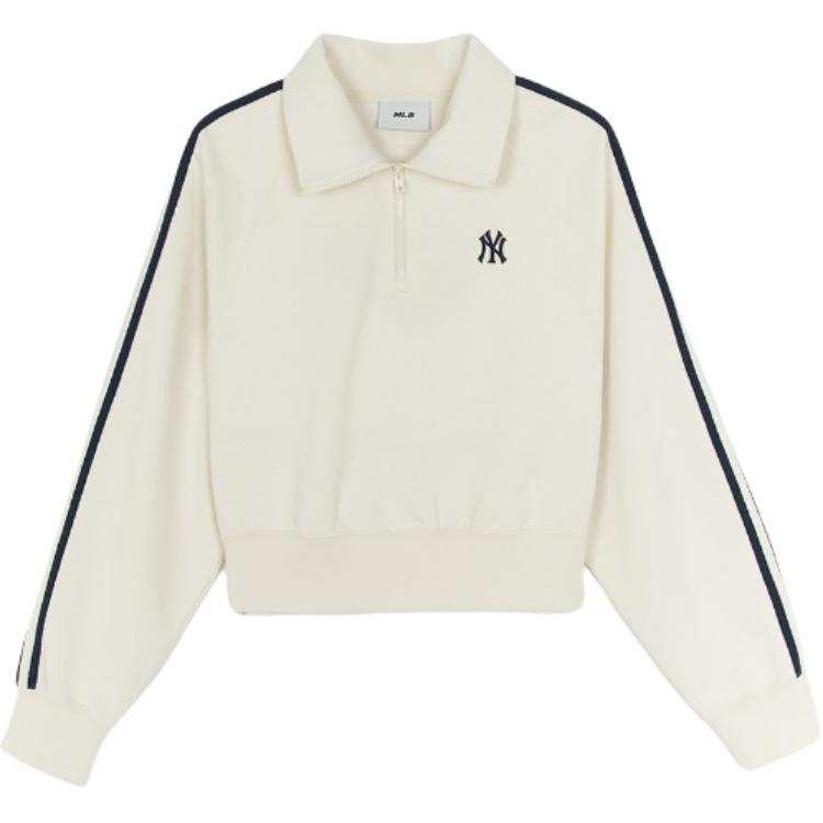 MLB MLB Sweatshirts Women's Cream Lapel Moderate