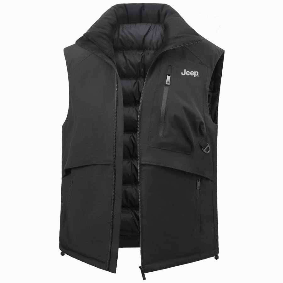 Jeep Vests Unisex Stand Collar Moderate Workwear