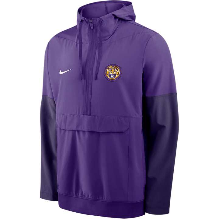Nike Nike Lsu Anorak Men's Nike College 1/2-Zip Hooded Jacket