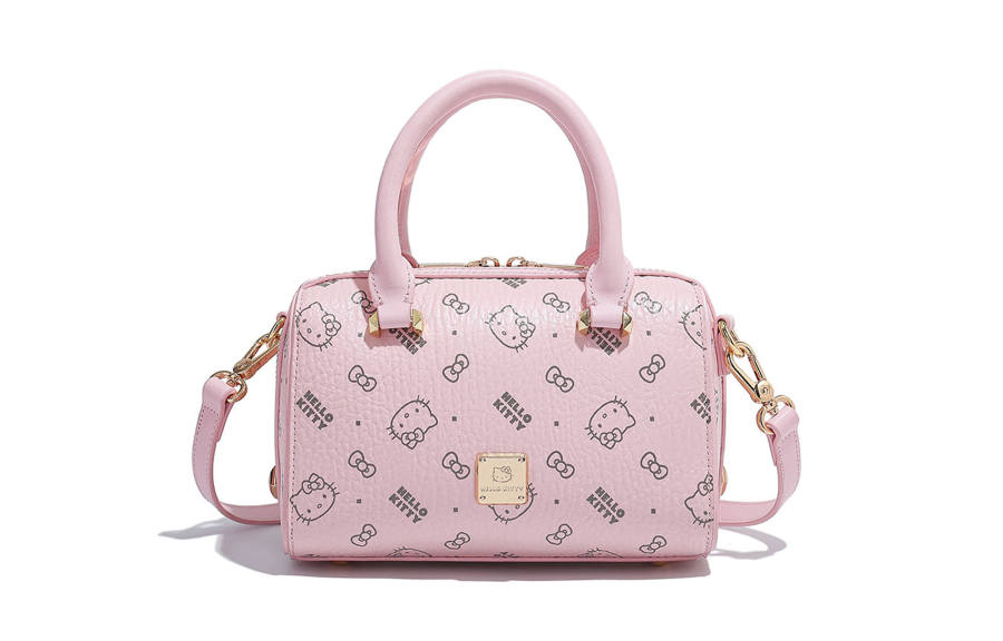 Sanrio Hello Kitty Pu Boston Bag, Shoulder Bag, Crossbody Bag, Handbag Regular Women's Multicolor