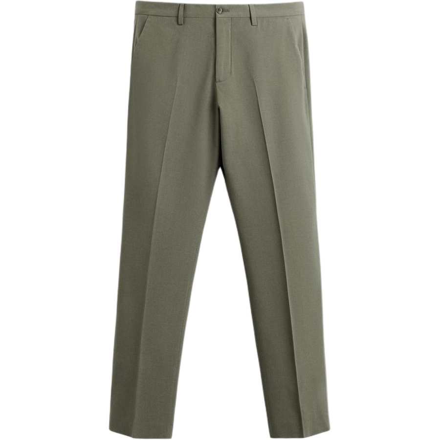 ZARA Suit Pants Men's Green Moderate