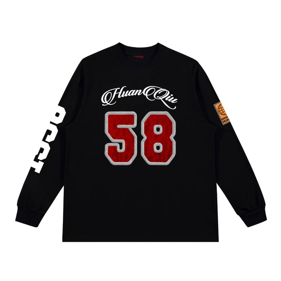 HUANQIU T Shirts Unisex Crew Neck Moderate Heavyweight