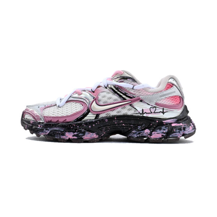 Nike Nike V5 RNR Abrasion Resistant Breathable Abrasion Resistant Breathable Low top Running Shoes Women's Silver Pink